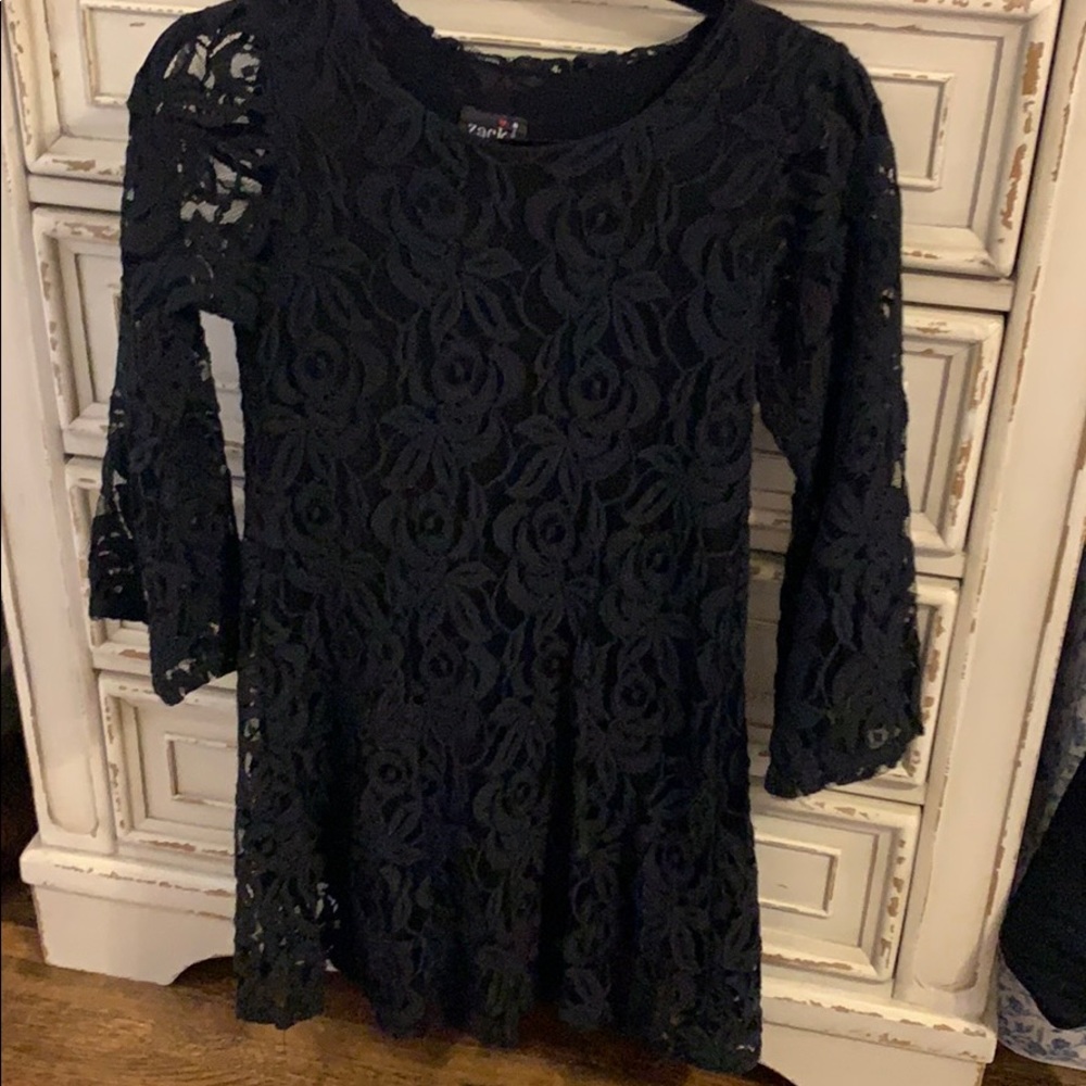 Black lace dress